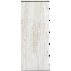 Whitewash/Charcoal Gray, side view of chest - 4