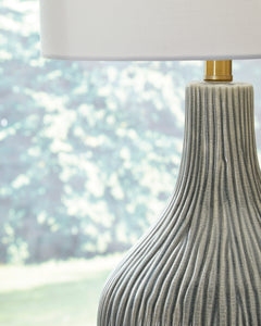 Gray/Gold Finish table lamp, product view 3 - 3