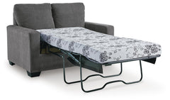 Pewter Twin, complete sleeper sofa with mattress unfolded - 20
