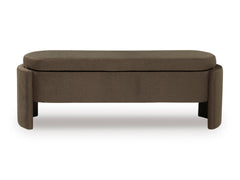 Brown Storage Bench, product view 2 - 2