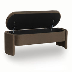 Brown Storage Bench, product view 3 - 3