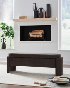 Brown Storage Bench, product view 4 - 4