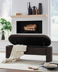 Brown Storage Bench, product view 5 - 5