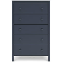 Navy Blue, full front view of chest - 3
