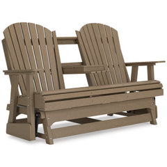 Driftwood outdoor glider loveseat, product view 2 - 8