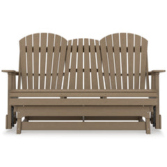 Driftwood outdoor glider loveseat, product view 3 - 9