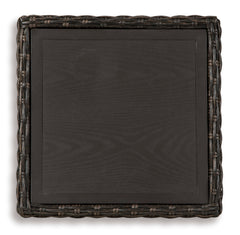 Brown Square End Table, product view 4 - 4