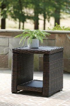 Brown Square End Table, product view 5 - 5