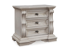 Antique White / Nightstand, complete product angled view - 1