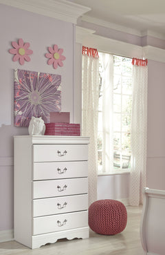 White, chest in a youth bedroom setting - 2