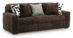 Chocolate / Sofa and Loveseat Set, sofa view - 2