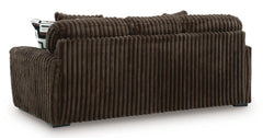 Chocolate / Sofa and Loveseat Set, rear upholstery view - 4