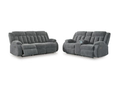 Steel / Sofa and Loveseat Set, complete matching set - 4