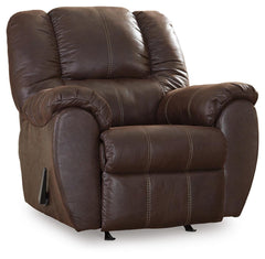 Walnut, complete recliner closed angled view - 4