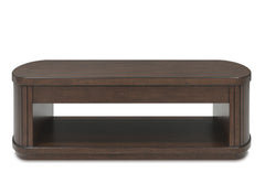 Dark Brown lift top storage coffee table, product view 3 - 3