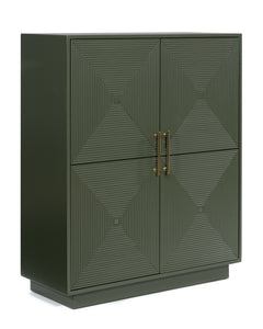 Dark Green Accent Cabinet, view 1 - 1