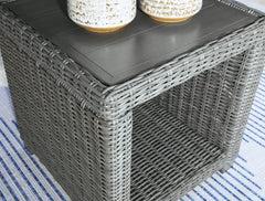 Gray Square End Table, view 2 - 2
