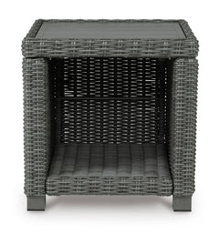 Gray Square End Table, view 3 - 3