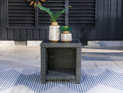 Gray Square End Table, view 6 - 6