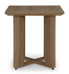 Dark Brown Outdoor End Table, product view 2 - 2