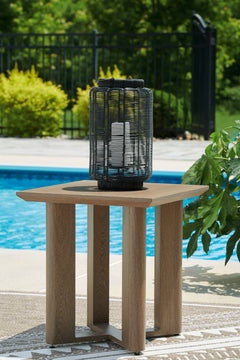 Dark Brown Outdoor End Table, product view 5 - 5