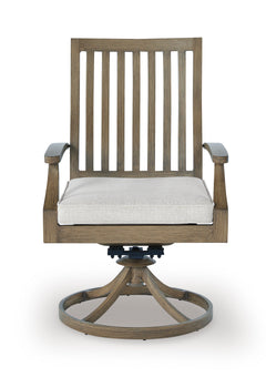 Brown/Beige, individual chair front view - 3