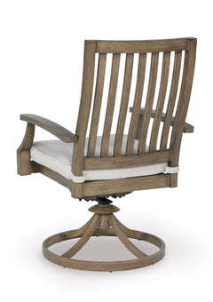 Brown/Beige, individual chair rear view - 4