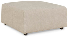 Linen, complete ottoman angled view - 5