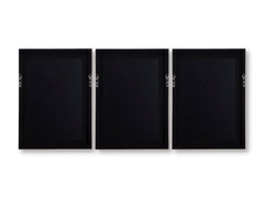 Orange/Black/Ivory Three-Piece Wall Art Set, product view 3 - 3