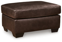 Dark Brown, complete ottoman, angled product view - 5