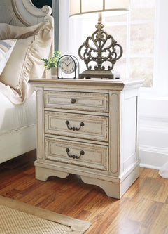 Two-tone, nightstand in room setting - 5