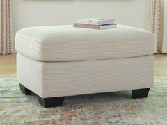 Ivory, ottoman in room; accessories excluded - 2
