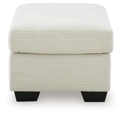 Ivory, complete ottoman side view - 4