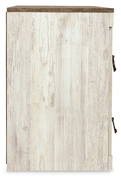 Whitewash TV stand, product view 4 - 4