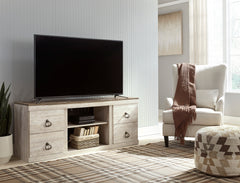 Whitewash TV stand, product view 6 - 6