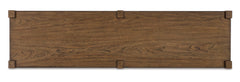Light Brown adjustable shelf console table, product view 3 - 3