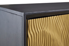 Black/Gold Finish Accent Cabinet, view 4 - 4
