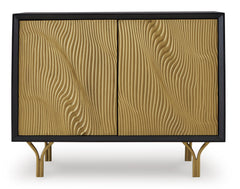 Black/Gold Finish Accent Cabinet, view 5 - 5
