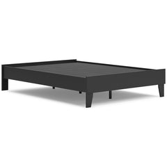 Black / Full, complete platform bed frame; headboard and mattress excluded - 16