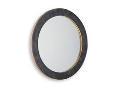Charcoal/Brass Finish Accent Mirror, product view 2 - 2