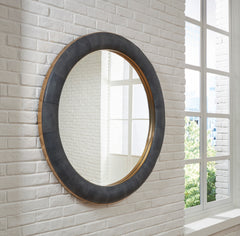 Charcoal/Brass Finish Accent Mirror, product view 5 - 5