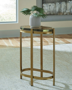 Goldtone Accent Table, room setting; table only; other furniture excluded - 3