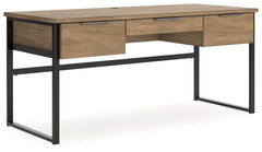 Light Brown Desk, full product angle view - 1