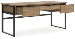 Light Brown Desk, drawers open - 3