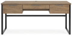 Light Brown Desk, full front view - 4
