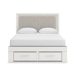 White Bed Queen, view 2; exact selected furniture; mattress bedding and accessories excluded - 24