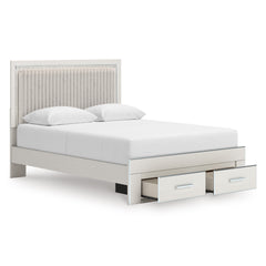 White Bed Queen, view 3; exact selected furniture; mattress bedding and accessories excluded - 25