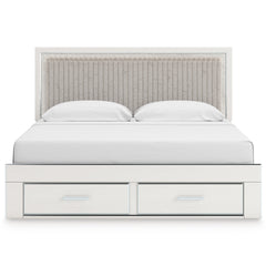 White Bed King, view 2; exact selected furniture; mattress bedding and accessories excluded - 35