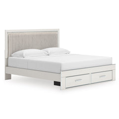 White 5pc Bedroom Set King, view 1; exact selected furniture; mattress bedding and accessories excluded - 40