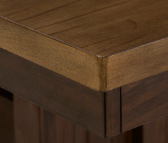 Light Brown/Dark Brown / Counter Height Table Only, product view 2; includes counter height table only; other furniture and accessories excluded - 2